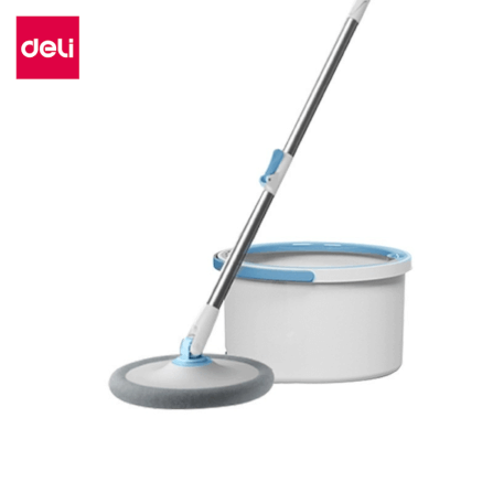 ชุดถังปั่นพร้อมไม้ม็อบแบบกลม DELI VS1040-BL-01_0